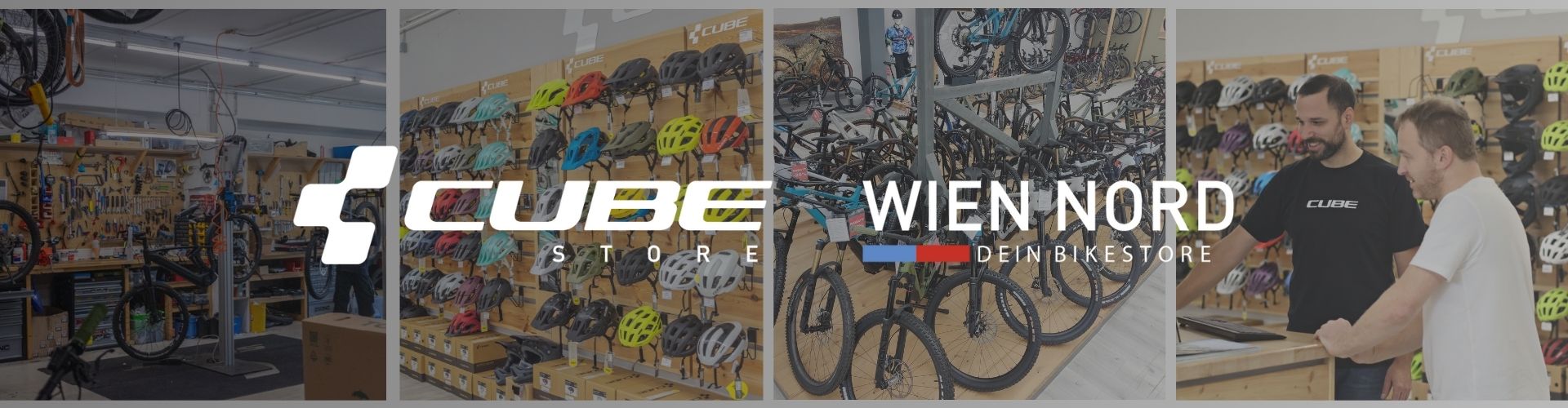 Bikestore Cubestore Wien Nord Jubiläum Banner
